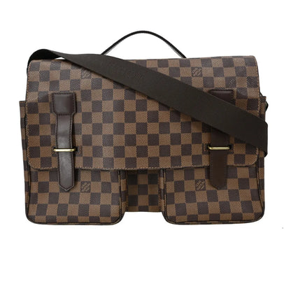 Louis Vuitton Broadway Damier, Brown, Canvas, Handbag