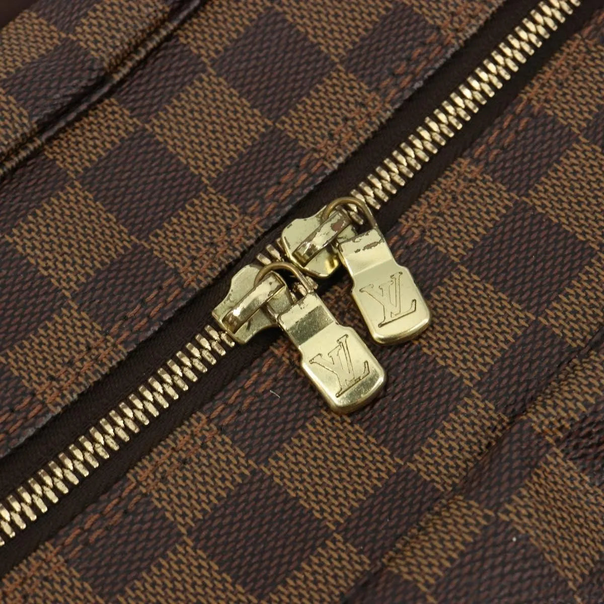 Louis Vuitton Naviglio Damier, Brown, Canvas, Shoulder Bag