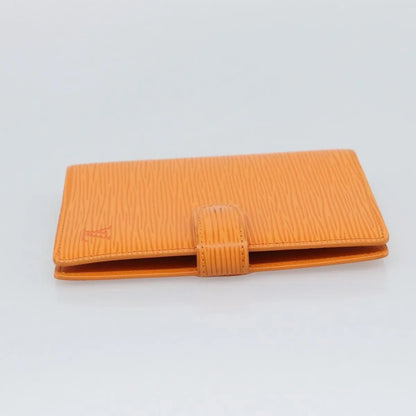 Louis Vuitton Agenda Cover Epi, Orange, Leather, Clutch