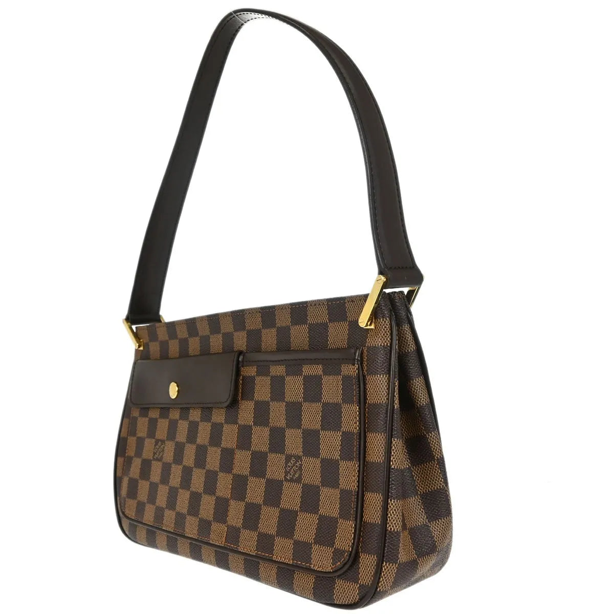 Louis Vuitton Aubagne Damier, Brown, Canvas, Shoulder Bag