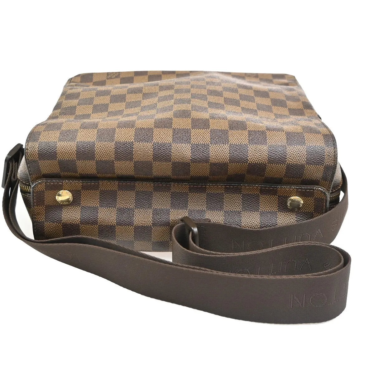 Louis Vuitton Naviglio Damier, Brown, Canvas, Shoulder Bag