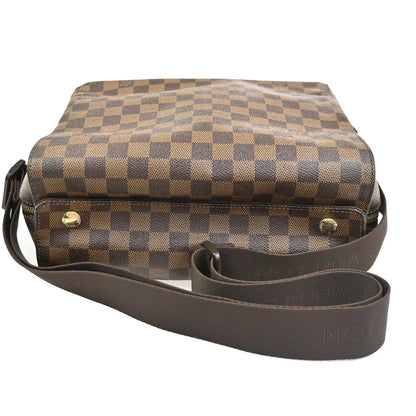 Louis Vuitton Naviglio Damier, Brown, Canvas, Shoulder Bag