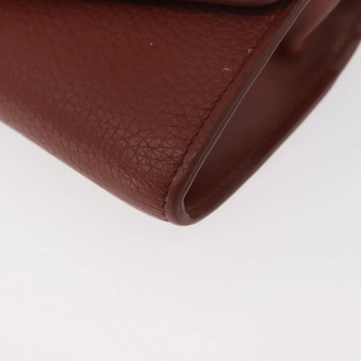 Chloe Aby Chain Leather, Brown, Leather, Shoulder Bag