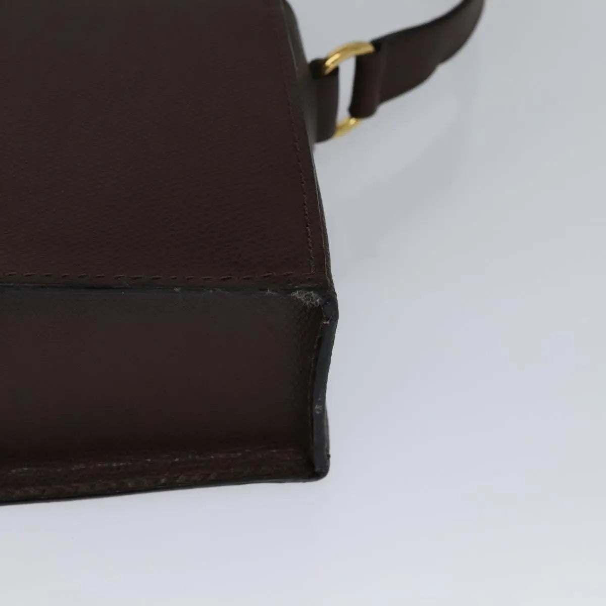 Celine Vintage Turnlock Leather, Brown, Leather, Shoulder Bag