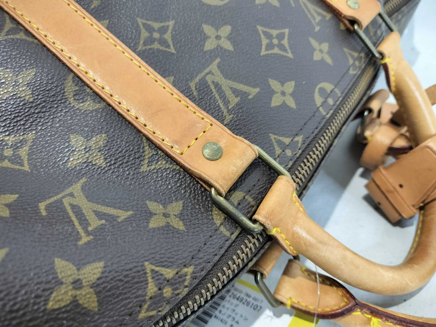 Louis Vuitton Keepall Monogram Canvas, Beige, Canvas, Travel Bag