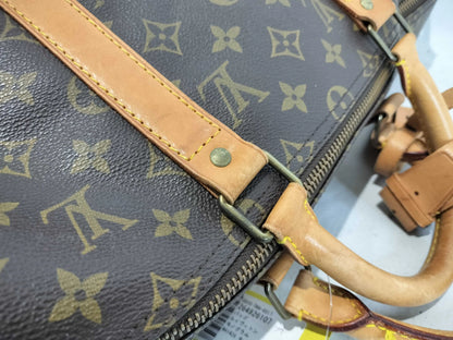Louis Vuitton Keepall Monogram Canvas, Beige, Canvas, Travel Bag