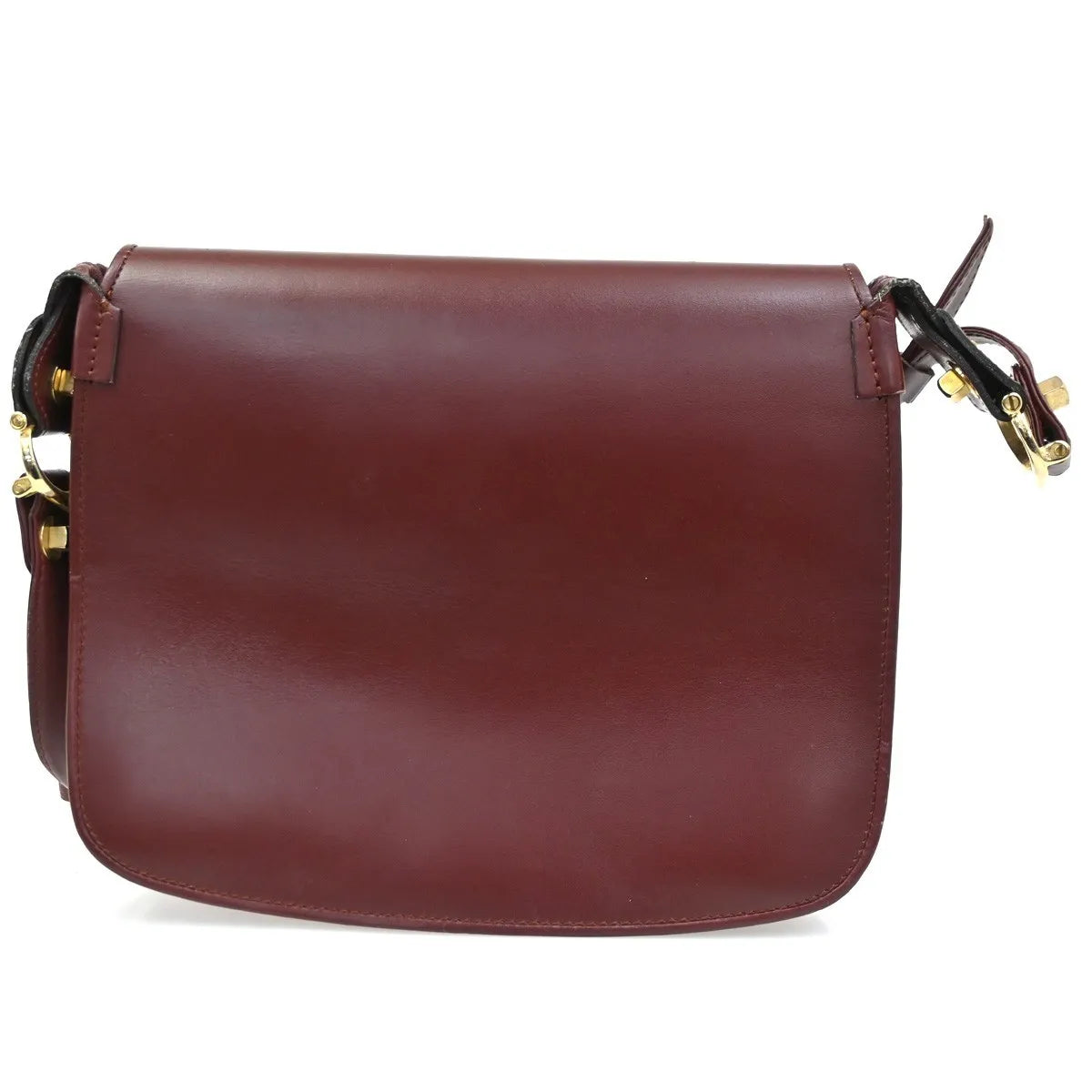 Cartier Must de Cartier Leather, Burgundy, Leather, Shoulder Bag