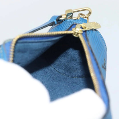 Louis Vuitton Soufflot Pochette Epi Leather, Blue, Leather, Clutch