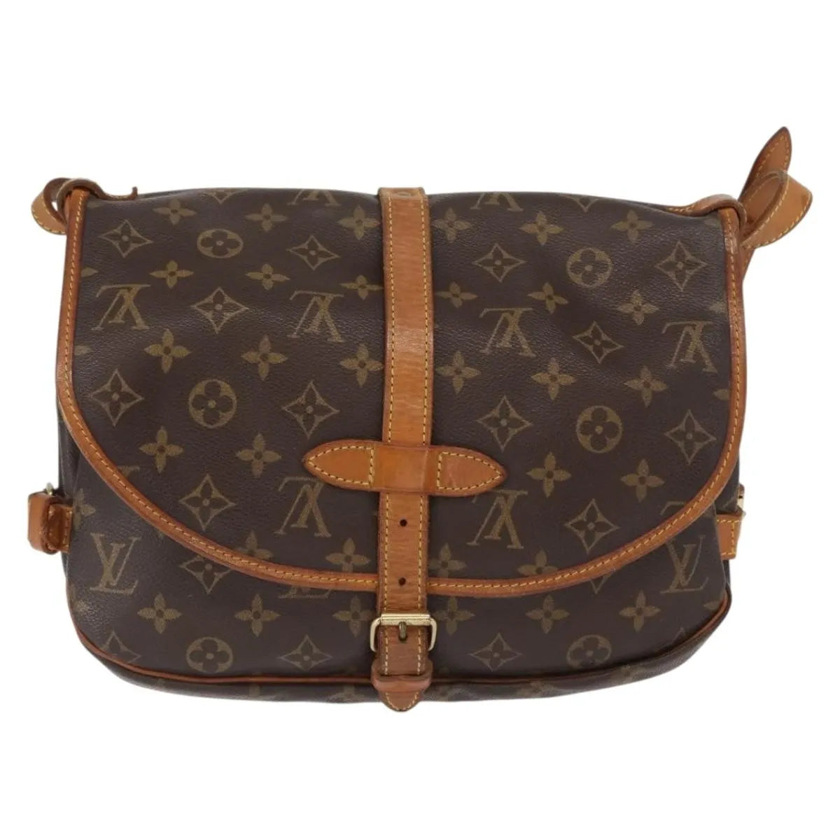 Louis Vuitton Saumur Monogram Canvas, Brown, Canvas, Shoulder Bag