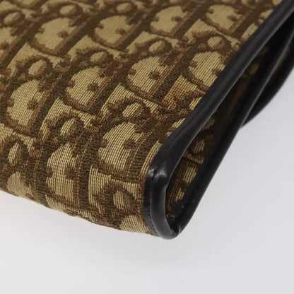 Christian Dior Vintage Trotter Flap Canvas, Brown, Canvas, Shoulder Bag