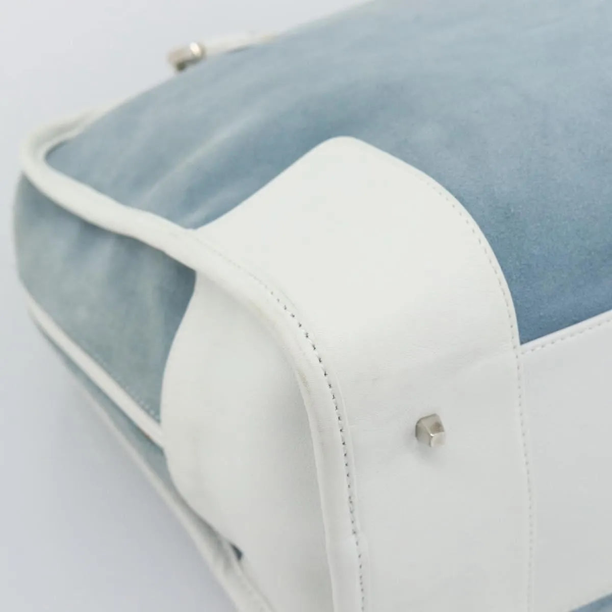 Loewe Amazona Suede, Blue, Suede, Handbag