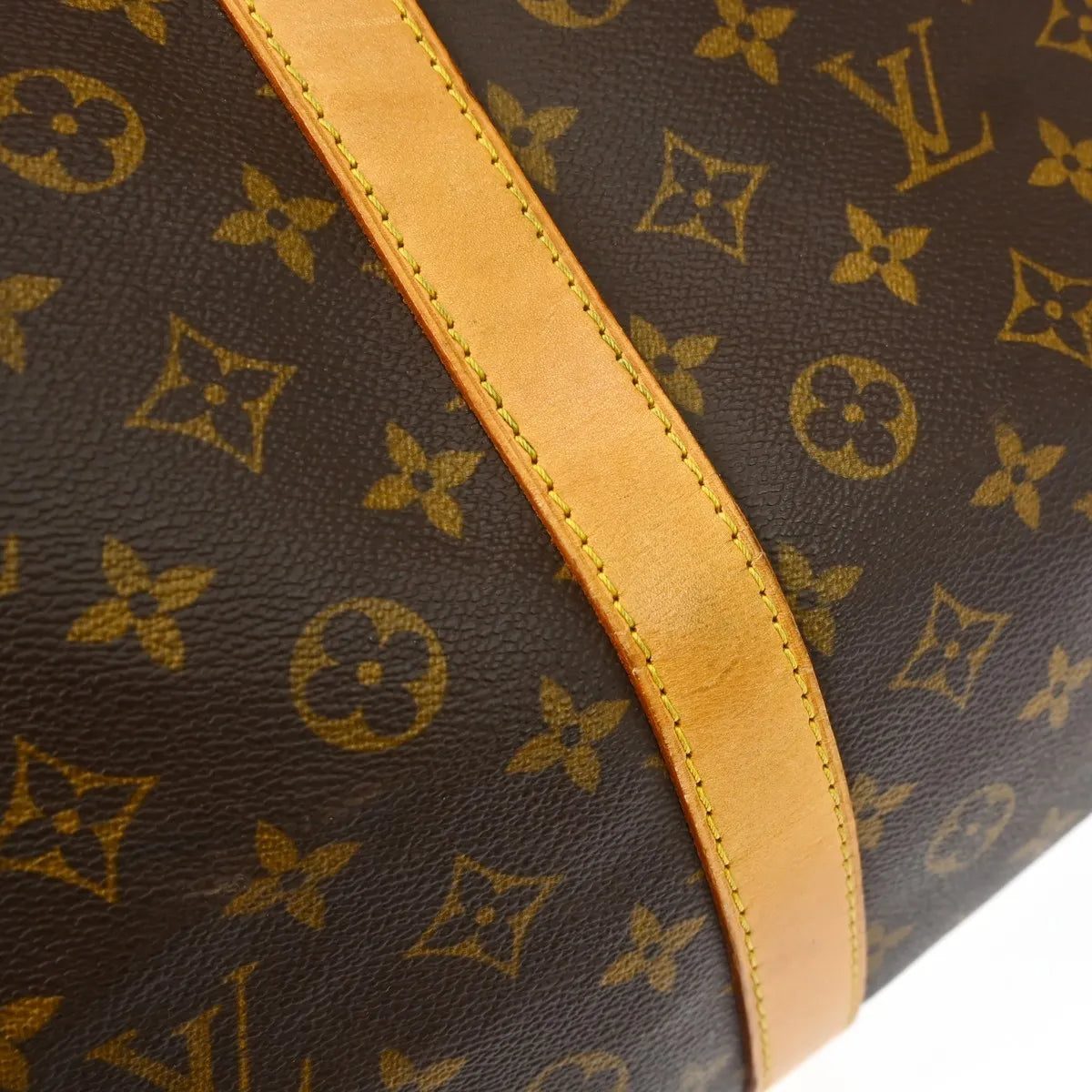 Louis Vuitton Keepall Bandoulière Monogram, Brown, Canvas, Travel Bag