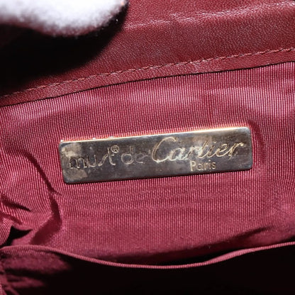 cartier Must de cartier Leather, Burgundy, Leather, Shoulder Bag