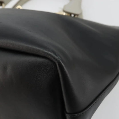 Chloe Bicolor Baylee Satchel Leather, Black, Leather, Handbag