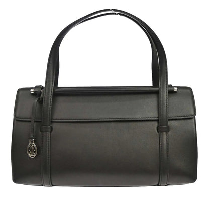 Cartier Cabochon Leather, Black, Leather, Handbag