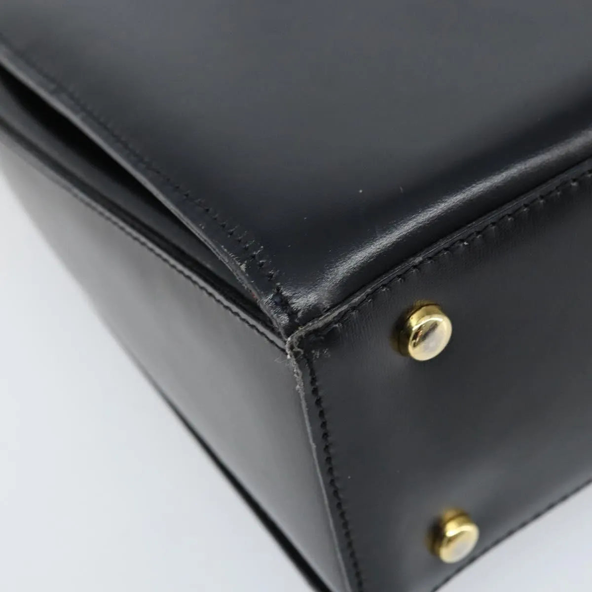 Celine Vintage Leather, Black, Leather, Shoulder Bag