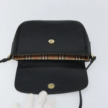 Burberry Vintage Leather, Black, Leather, Shoulder Bag