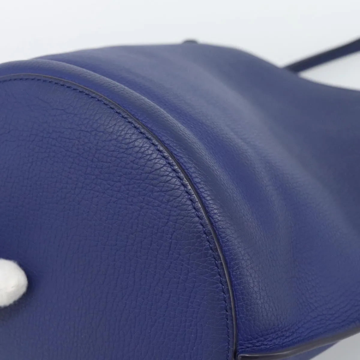 Celine Big Bag Bucket Leather, Blue, Leather, Handbag