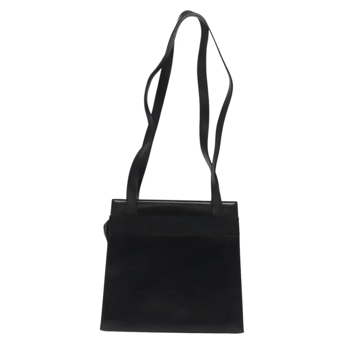 Salvatore Ferragamo Vala Leather, Black, Leather, Shoulder Bag