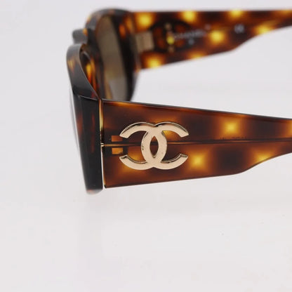 Chanel Logo CC Plastic, Brown, Plastic, Sunglasses