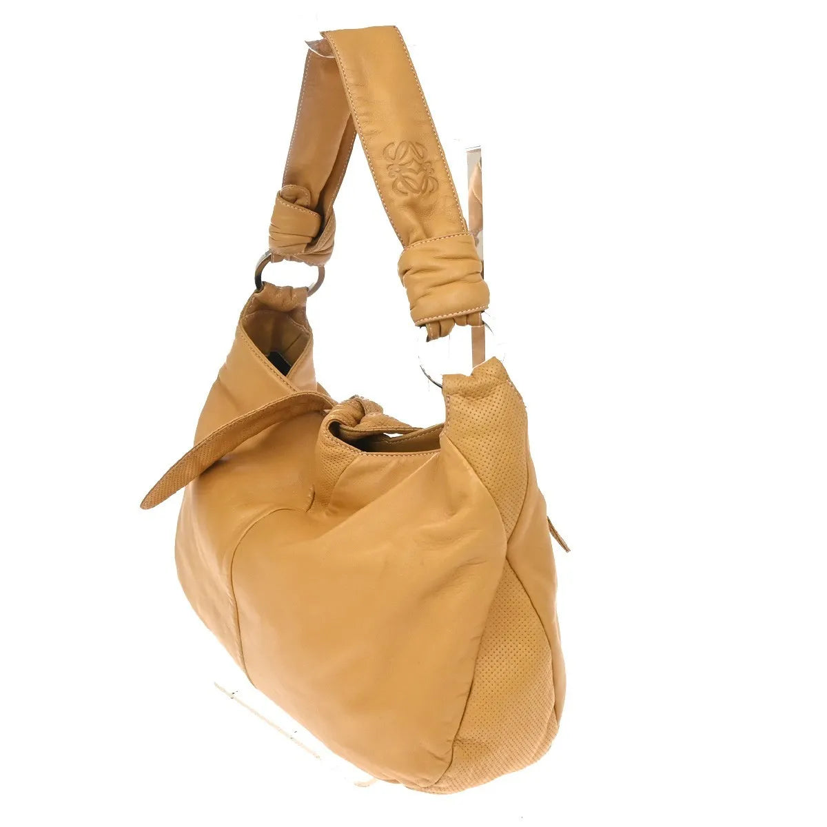 Loewe Vintage Knot Nappa Leather Hobo Bag Leather, Beige, Leather, Handbag