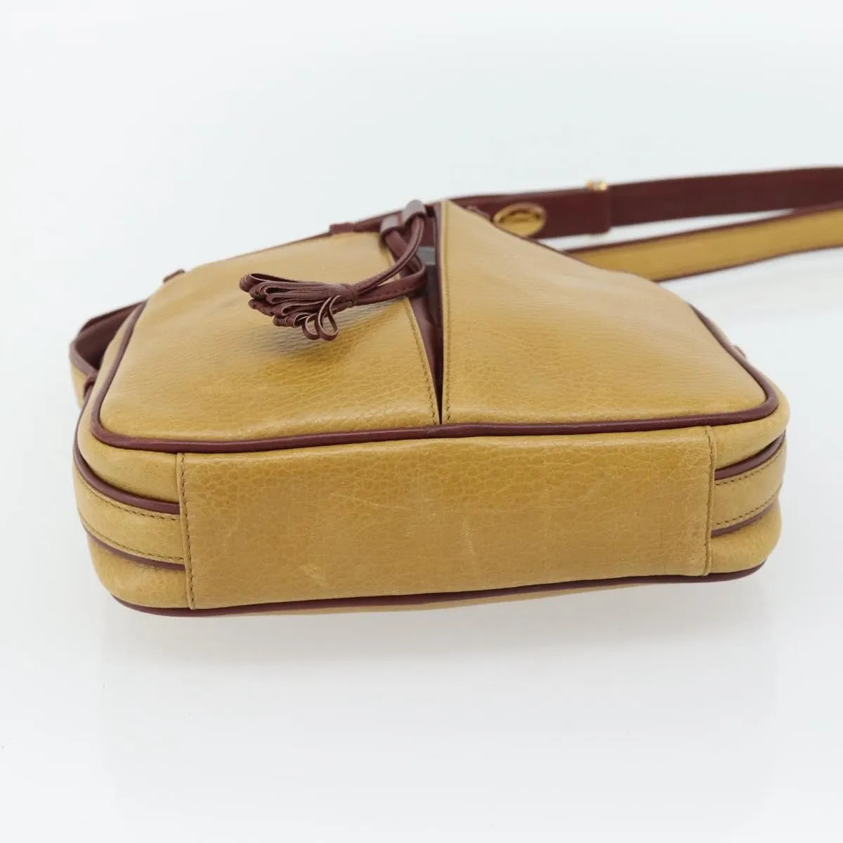 cartier Tasseled Must de Cartier Leather, Yellow, Leather, Shoulder Bag