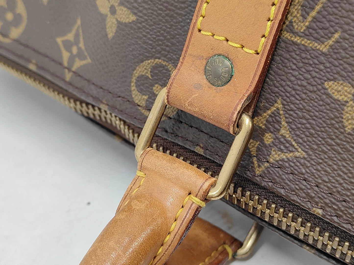 Louis Vuitton Keepall Monogram, Brown, Canvas, Travel Bag