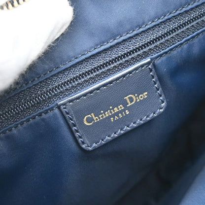 Christian Dior Vintage Trotteur Chain Canvas, Blue, Canvas, Shoulder Bag