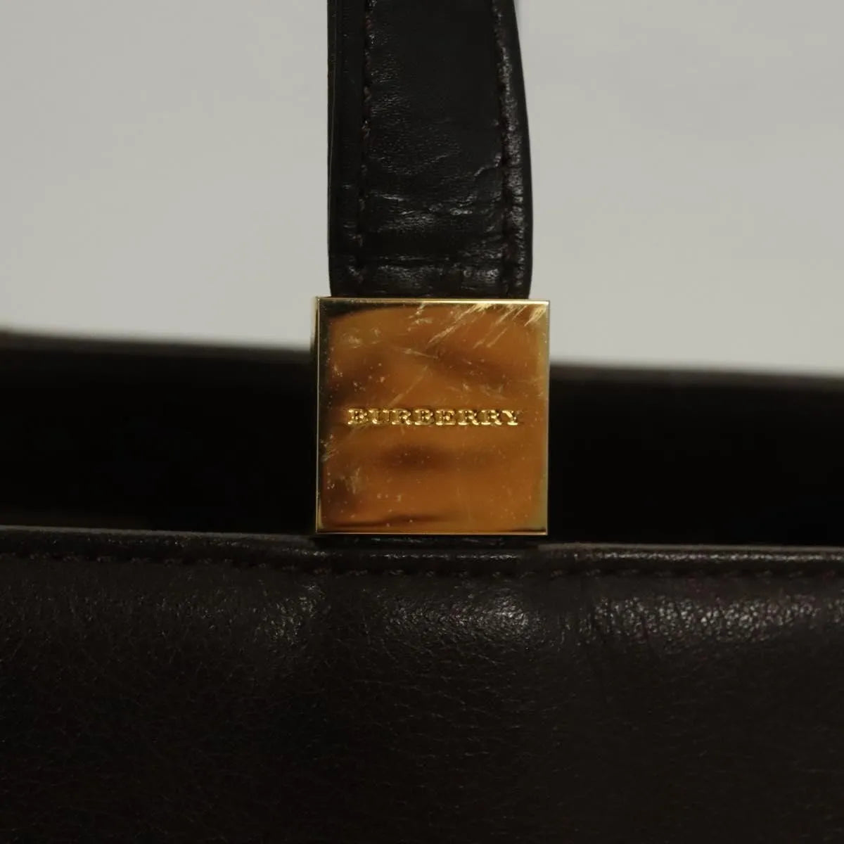Burberry Vintage Leather, Brown, Leather, Handbag