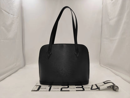 Louis Vuitton Lussac Epi Leather, Black, Leather, Handbag