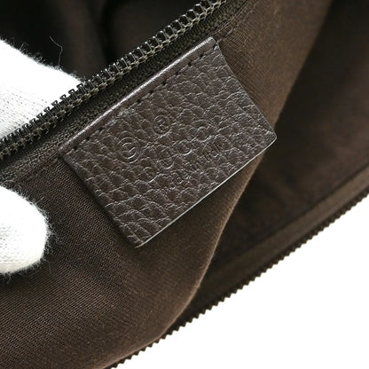 Gucci Messenger Bag (Outlet) GG Canvas and white leather, Brown, Canvas, Shoulder Bag