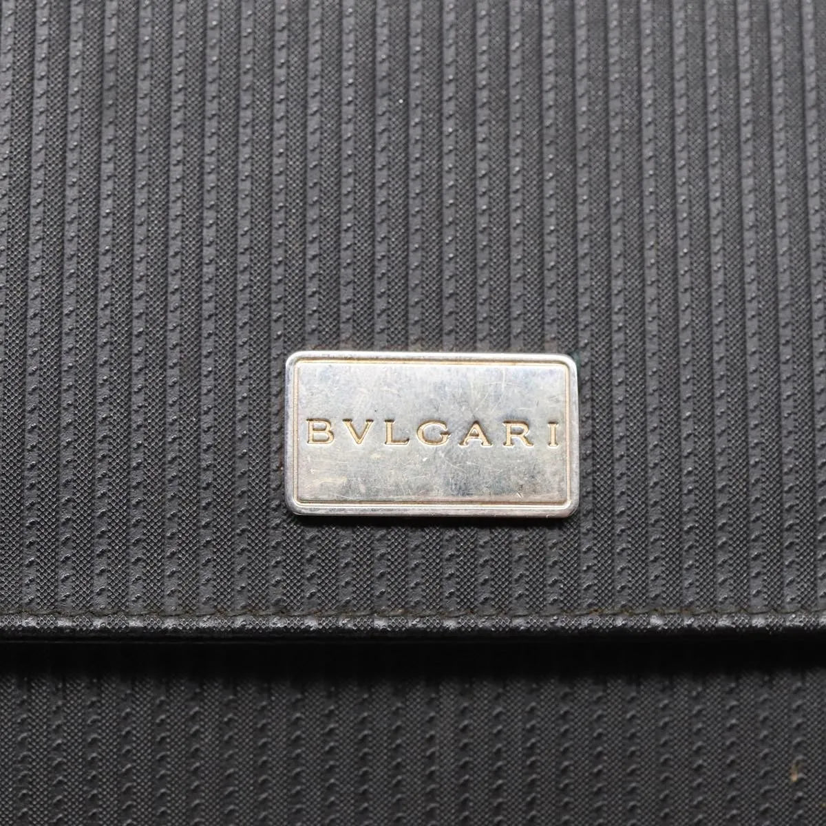 Bvlgari Clutch PVC Leather, Black, PVC, Clutch