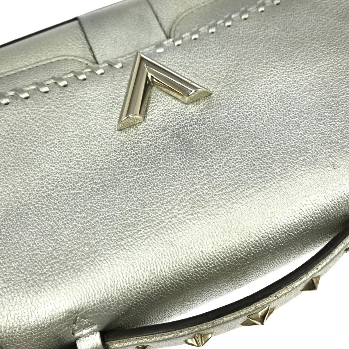 Louis Vuitton Very Chain Monogram Leather, Silver, Leather, Handbag