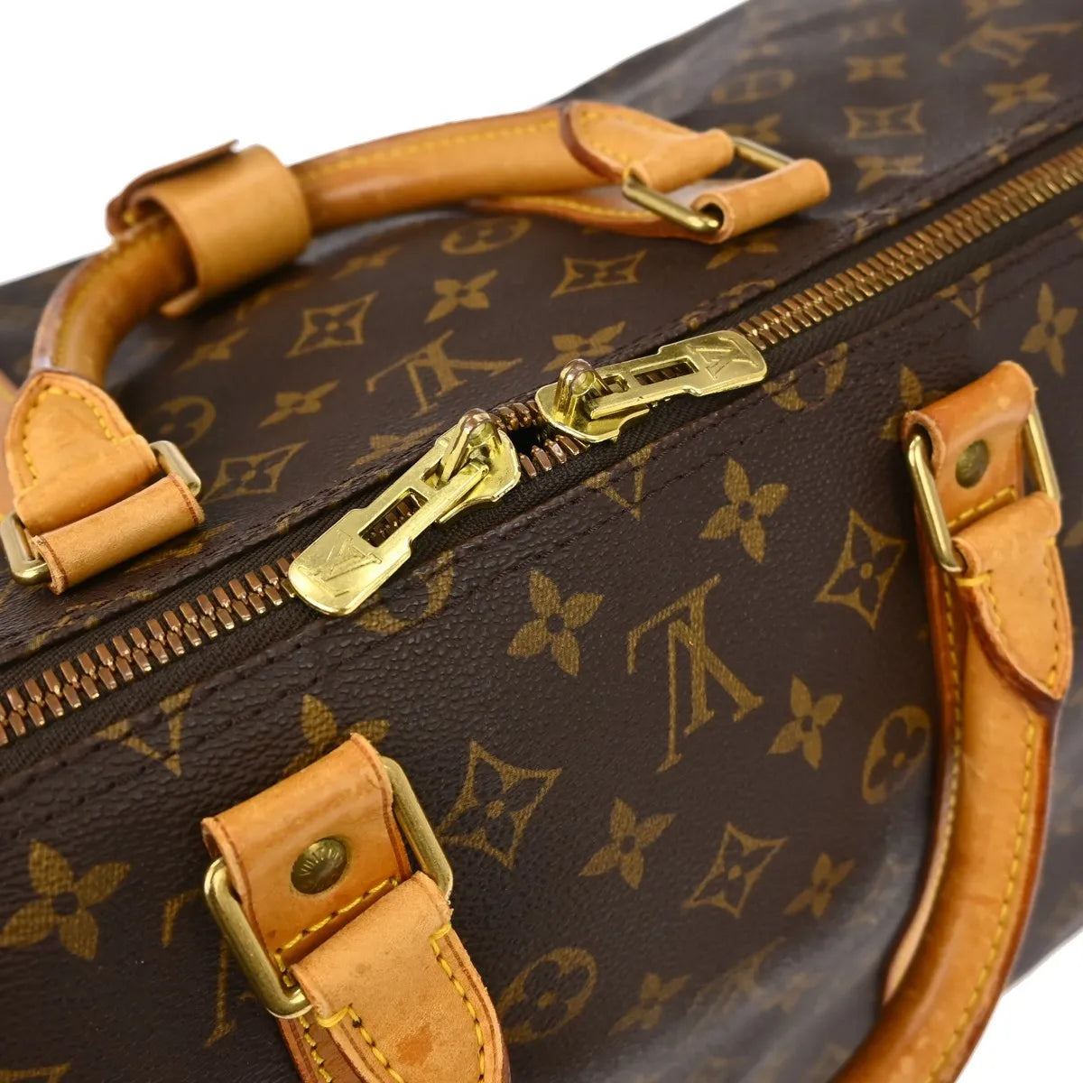 Louis Vuitton Keepall Monogram Canvas, Brown, Canvas, Travel Bag