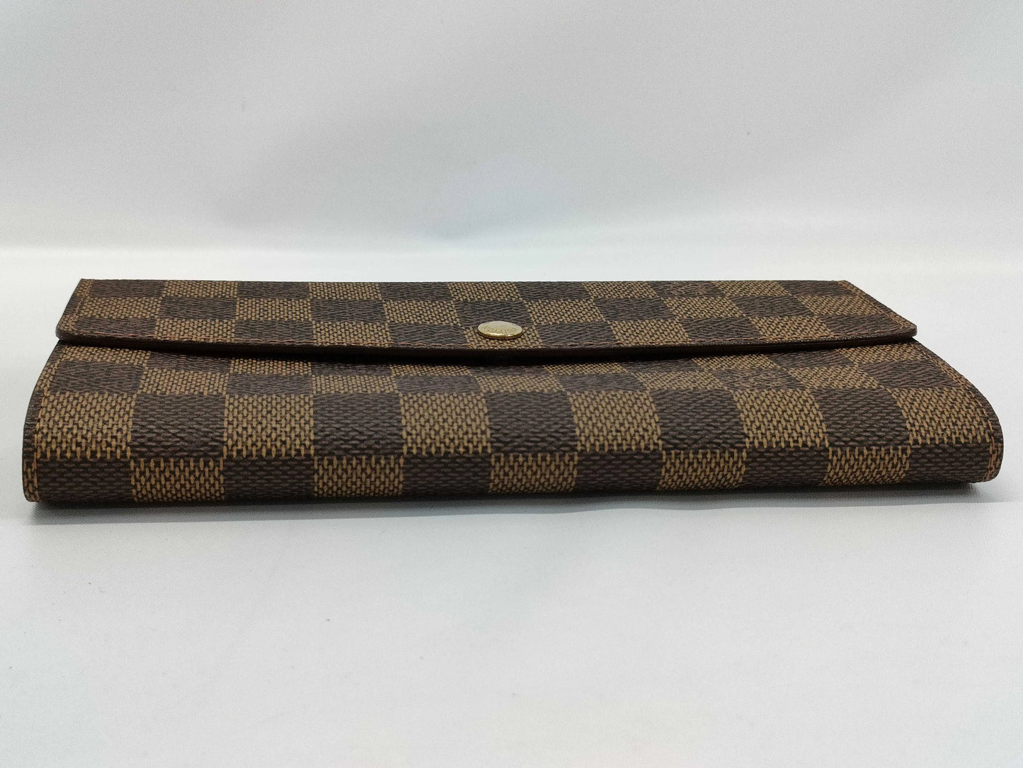 Louis Vuitton Portefeuille Sarah Damier, Brown, Canvas, Wallet