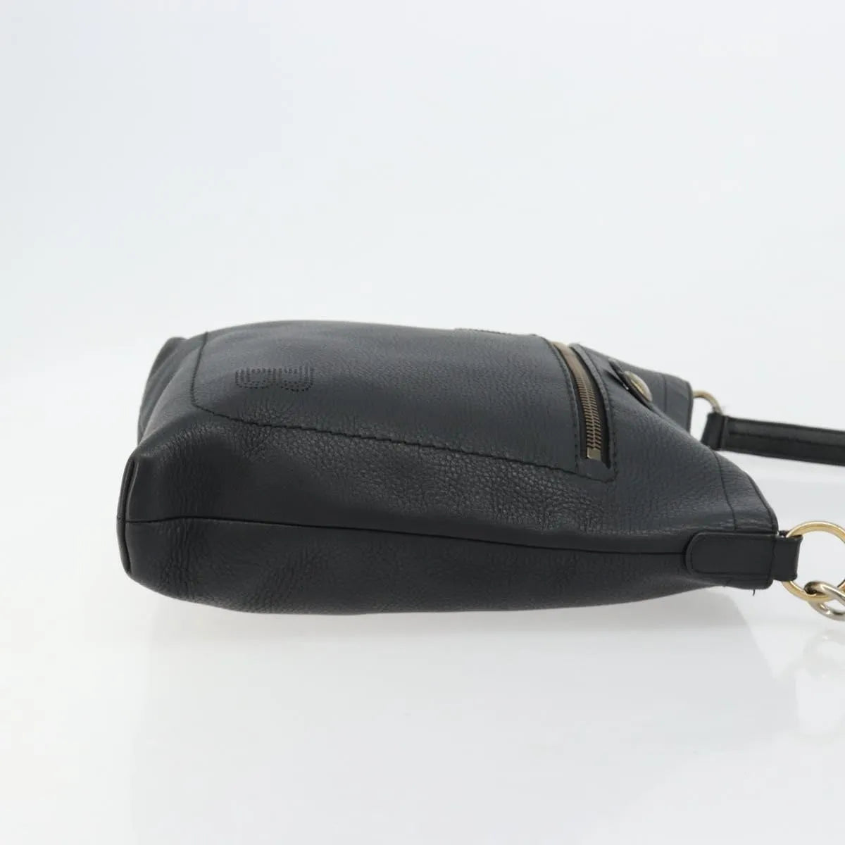 Bally Vintage Leather, Black, Leather, Shoulder Bag