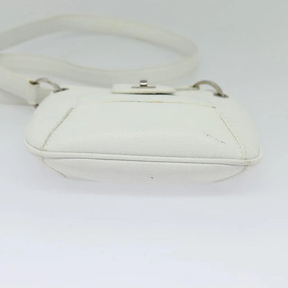 Bvlgari Vintage Leather, White, Leather, Shoulder Bag