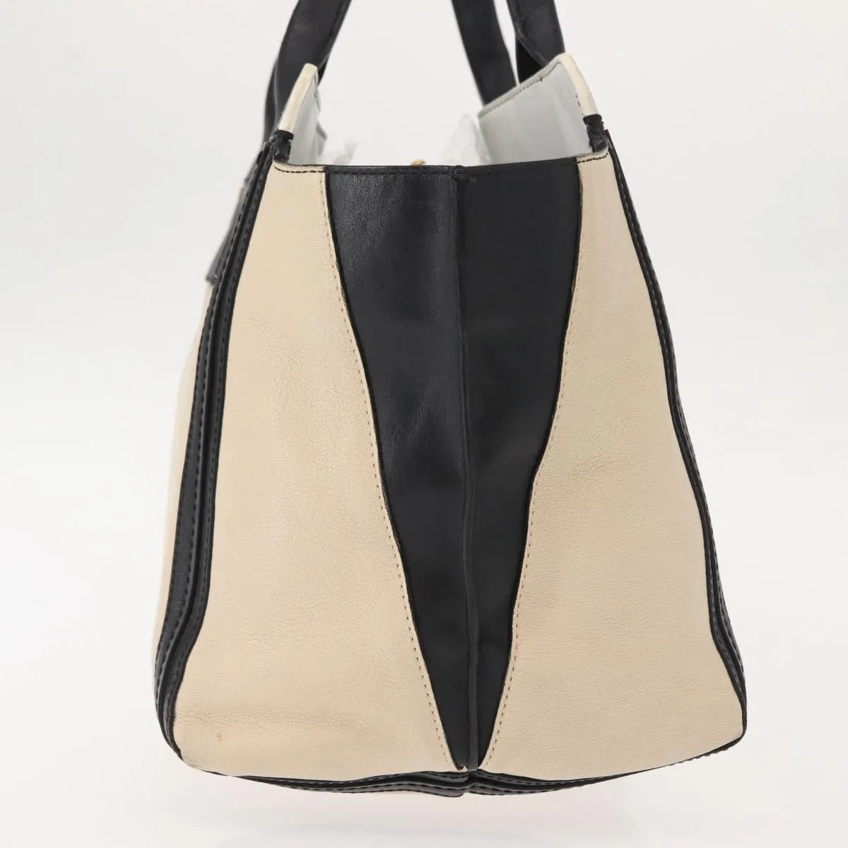 Chloe Alison East West Tote Leather, Beige, Leather, Tote Bag