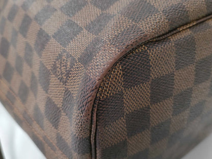 Louis Vuitton Neverfull Tote Damier, Brown, Canvas, Tote Bag