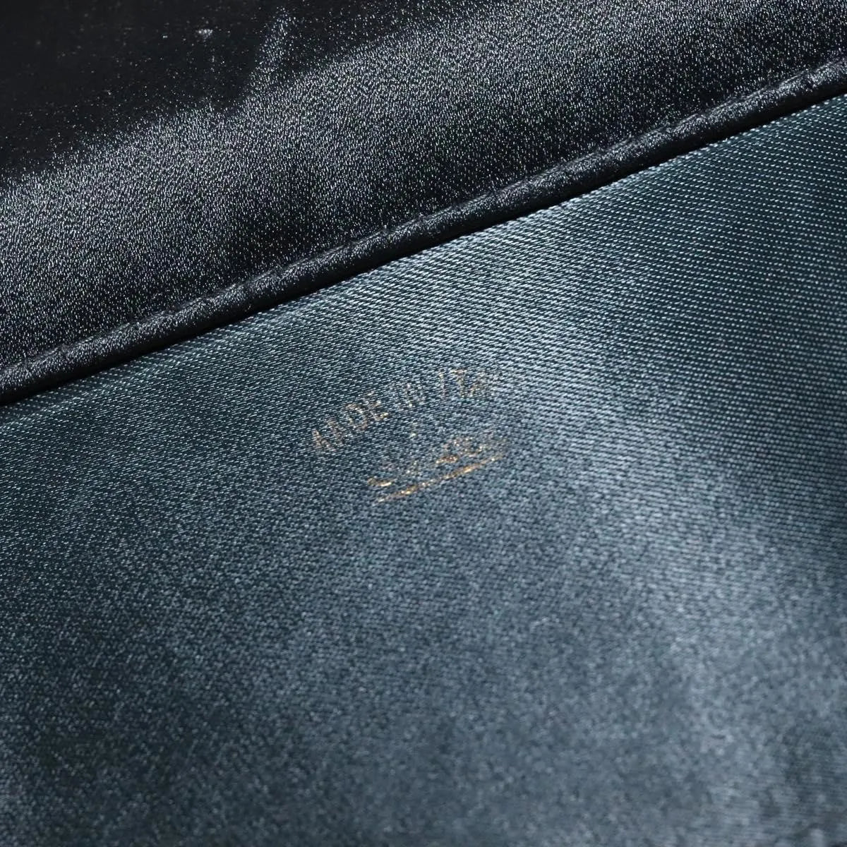 Gucci Vintage Flap Velvet, Black, Velvet, Shoulder Bag