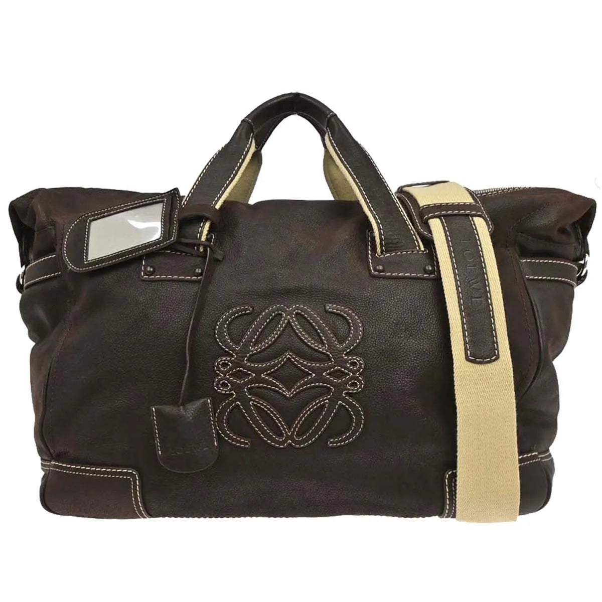 Loewe Anagram Bag leather, Brown, Leather, Handbag