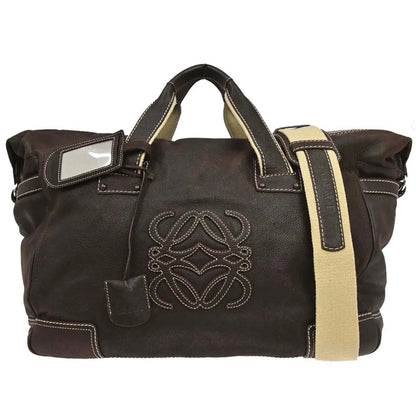 Loewe Anagram Bag leather, Brown, Leather, Handbag