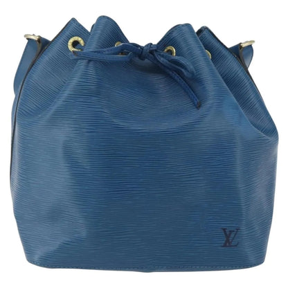 Louis Vuitton Petit Noe Epi Leather, Blue, Leather, Shoulder Bag