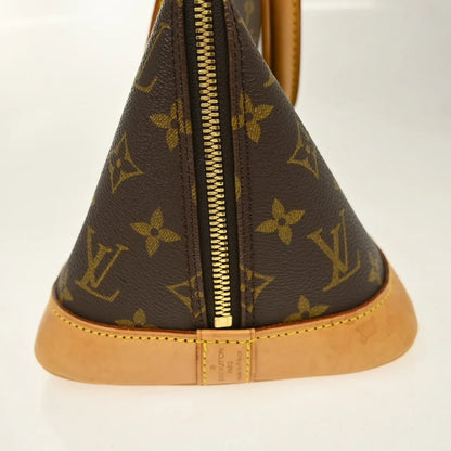 Louis Vuitton Alma Monogram, Brown, Canvas, Handbag