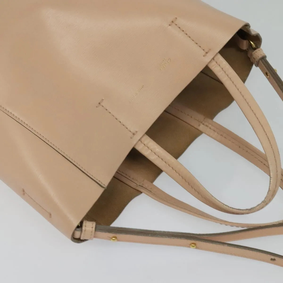 Celine Vertical Cabas Tote Leather, Pink, Leather, Tote Bag
