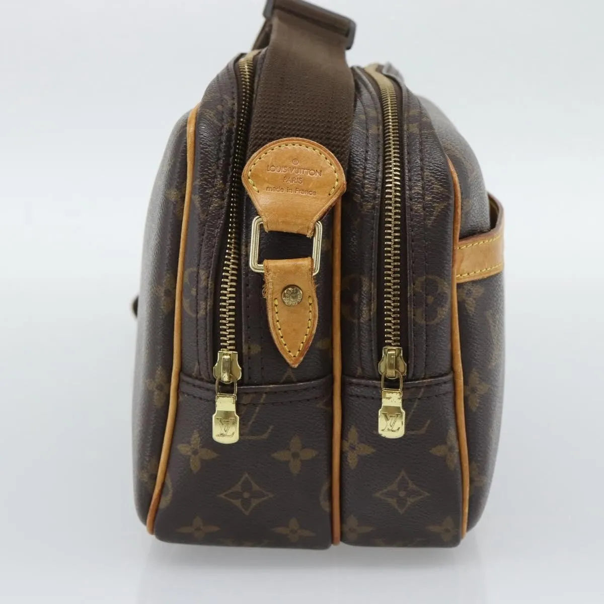Louis Vuitton Reporter Monogram, Brown, Canvas, Shoulder Bag