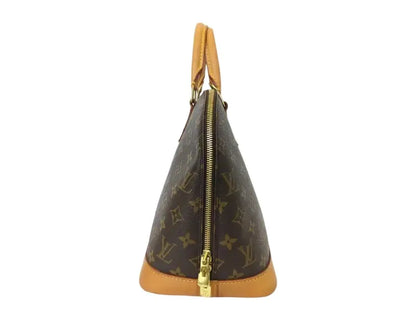 Louis Vuitton Alma Monogram, Brown, Canvas, Handbag