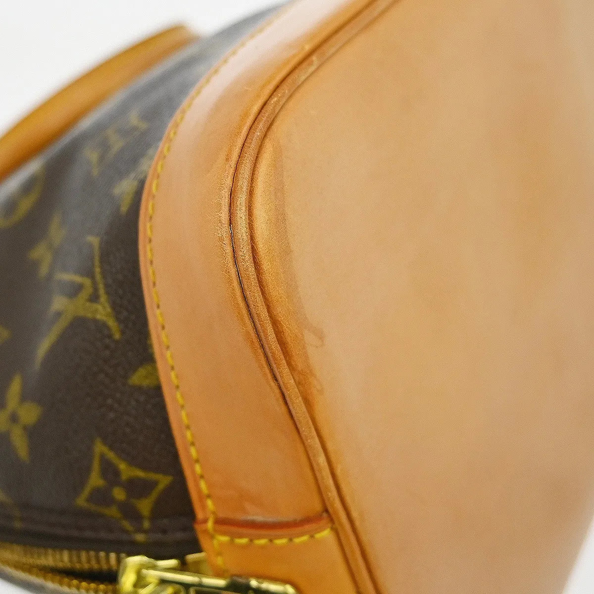 Louis Vuitton Vintage Alma Monogram Canvas, Brown, Canvas, Handbag