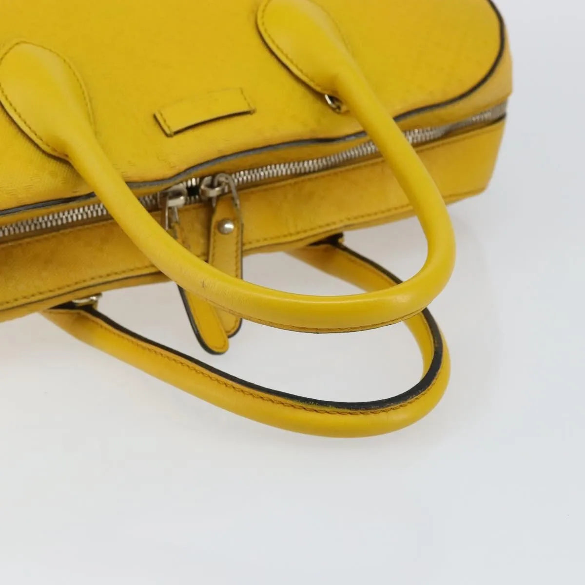 Gucci Bright Top Handle Diamante Leather, Yellow, Leather, Handbag