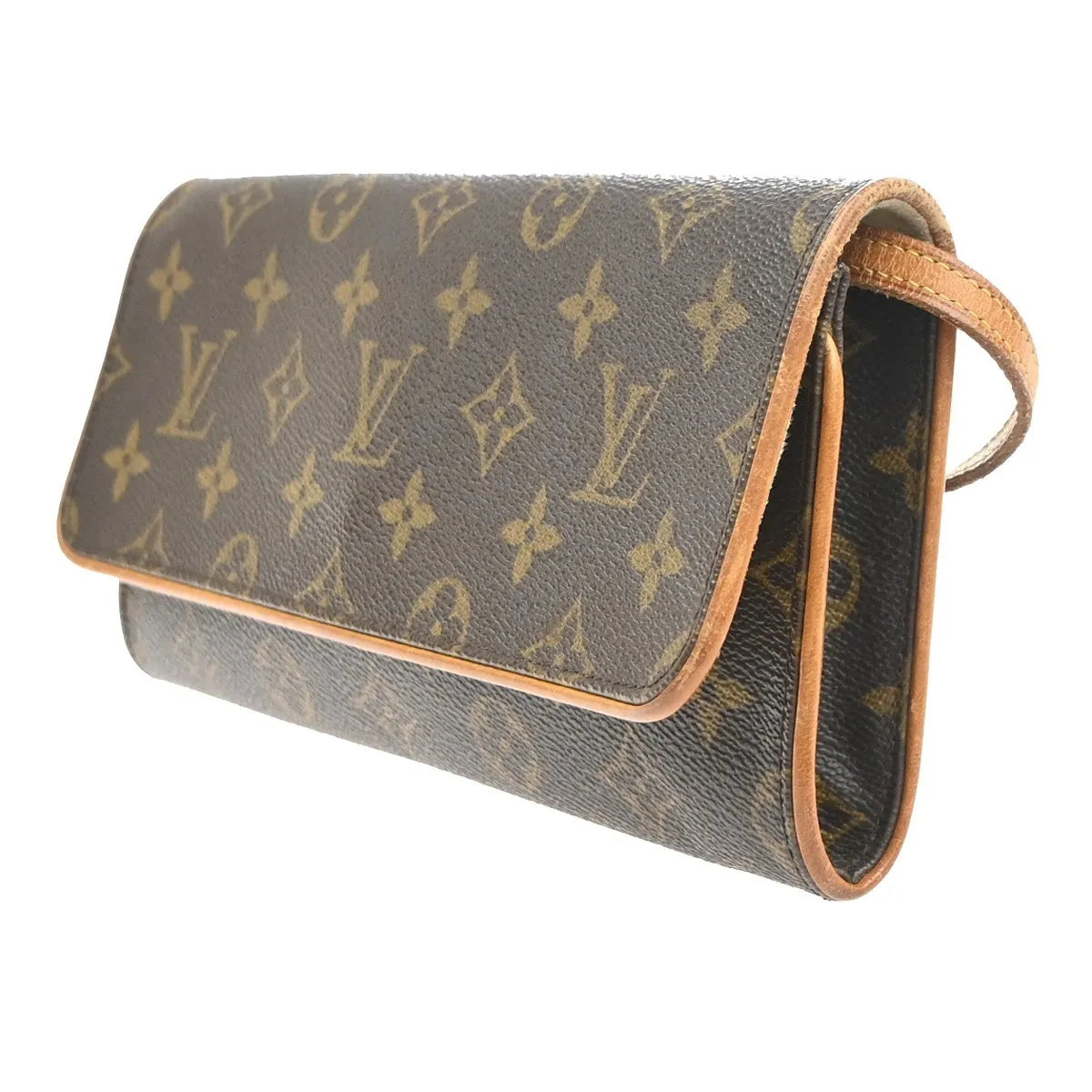 Louis Vuitton Twin Monogram Canvas, Brown, Canvas, Clutch